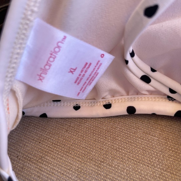 Xhilaration Cream and Orange Floral Bikini - Picture 4 of 4